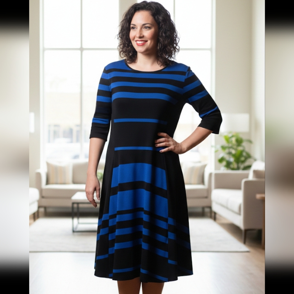 GABBY SKYE Dress | Graphic Chic & Perfect Silhouette, Officewear, Size 16